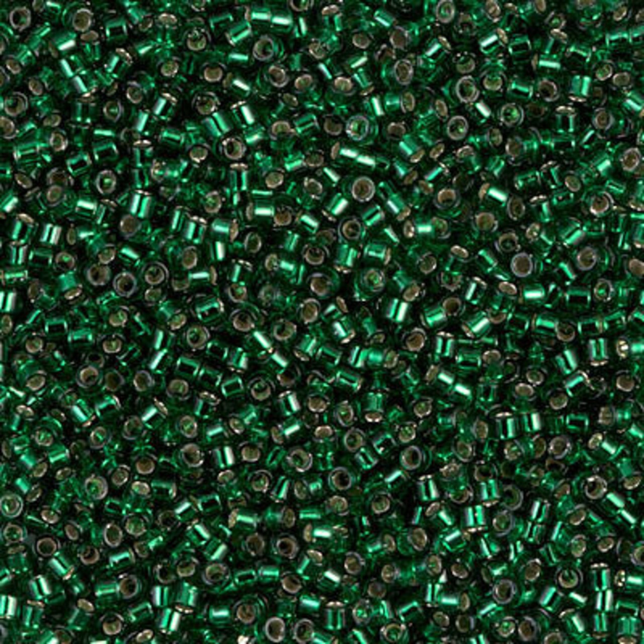 Miyuki Delica Bead 11/0, DB0148, Silver Lined Emerald, 5 grams